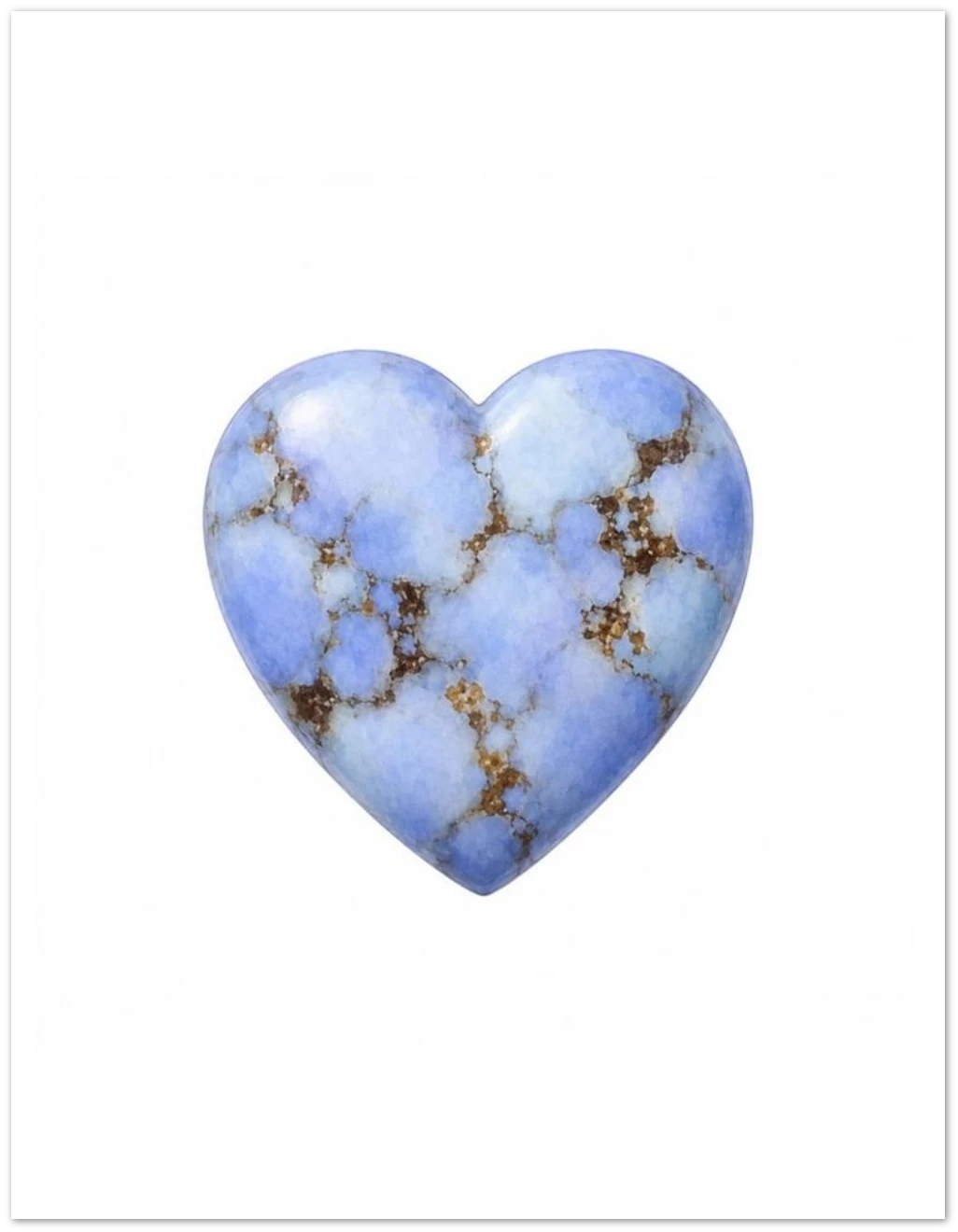 Golden Hill Turquoise Heart Greeting Cards, Pack of 10 | Ulka Rocks