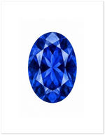 Sapphire Birthstone Greeting Cards, Pack of 10 | Ulka Rocks