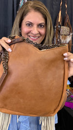 Heritage Brand Lyrik bag No. 771, saddle tan leather back with chain strap