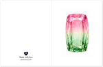 Tourmaline Birthstone Greeting Cards, Pack of 10 | Ulka Rocks