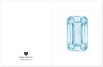 Aquamarine Birthstone Greeting Cards, Pack of 10 | Ulka Rocks
