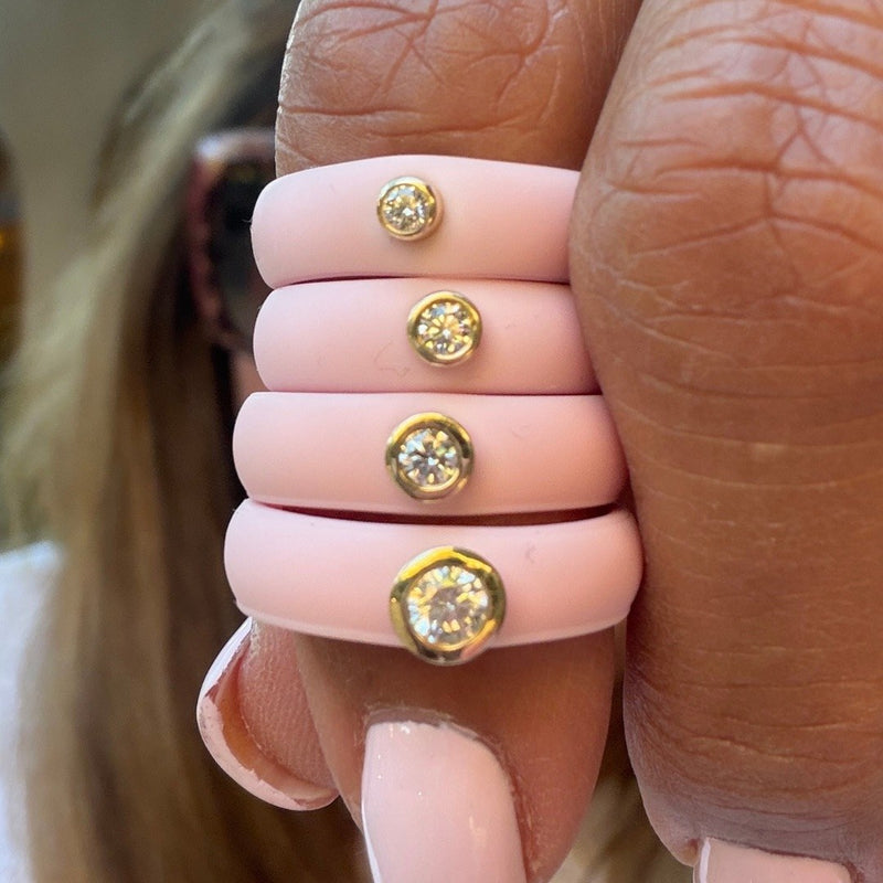 Diamond Silicone Rings