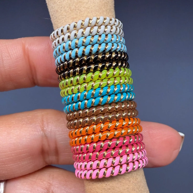 Ceramic Twist Stacker Bands