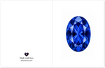 Sapphire Birthstone Greeting Cards, Pack of 10 | Ulka Rocks