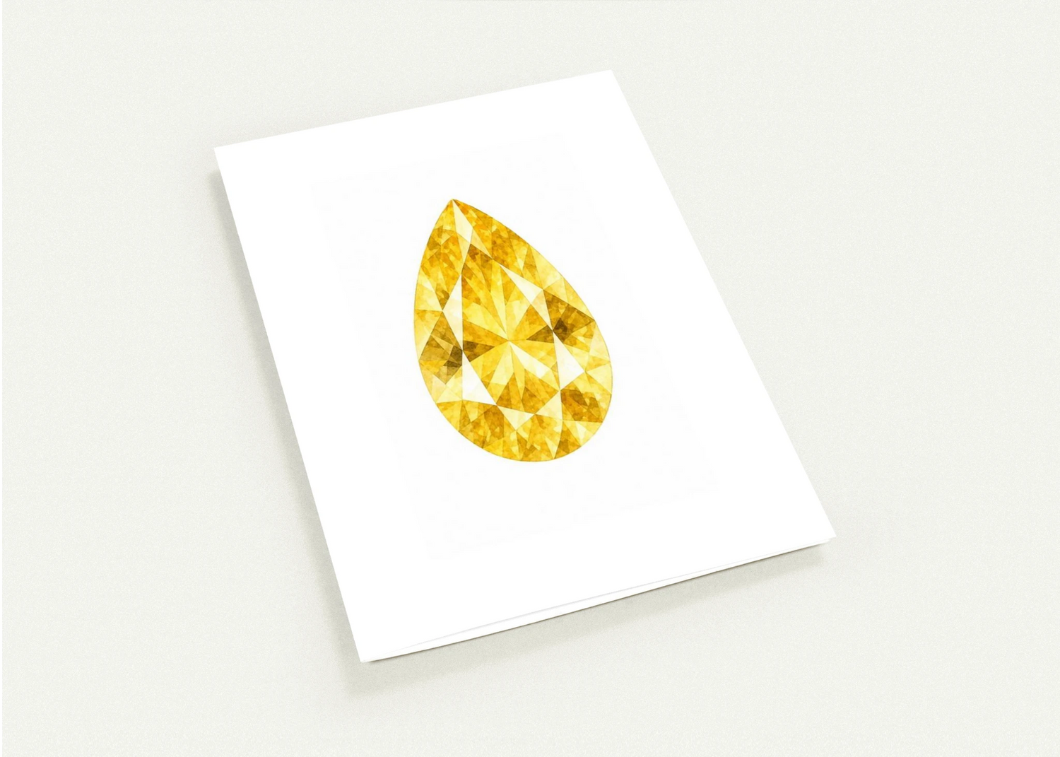 Citrine Birthstone Greeting Cards, Pack of 10 | Ulka Rocks