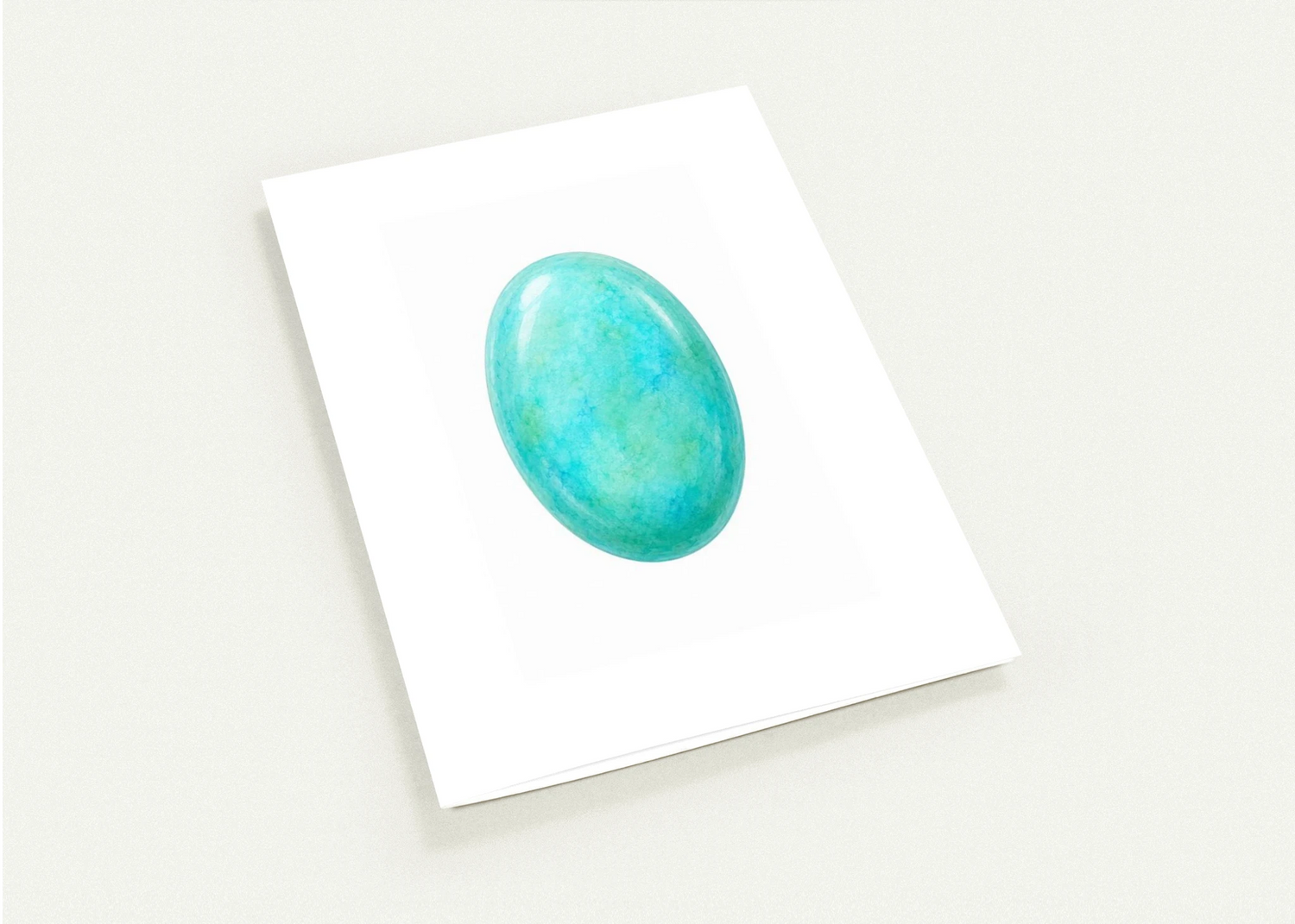 Turquoise Birthstone Greeting Cards, Pack of 10 | Ulka Rocks