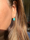 Instagram:  Sleeping Beauty Turquoise and Diamond 14k Gold Earrings