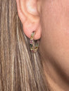 Instagram: 14k Gold Tourmaline Hoop Earrings