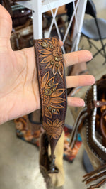 Heritage Brand Marilyn bag No. 897, tooled sunflower strap with crystals