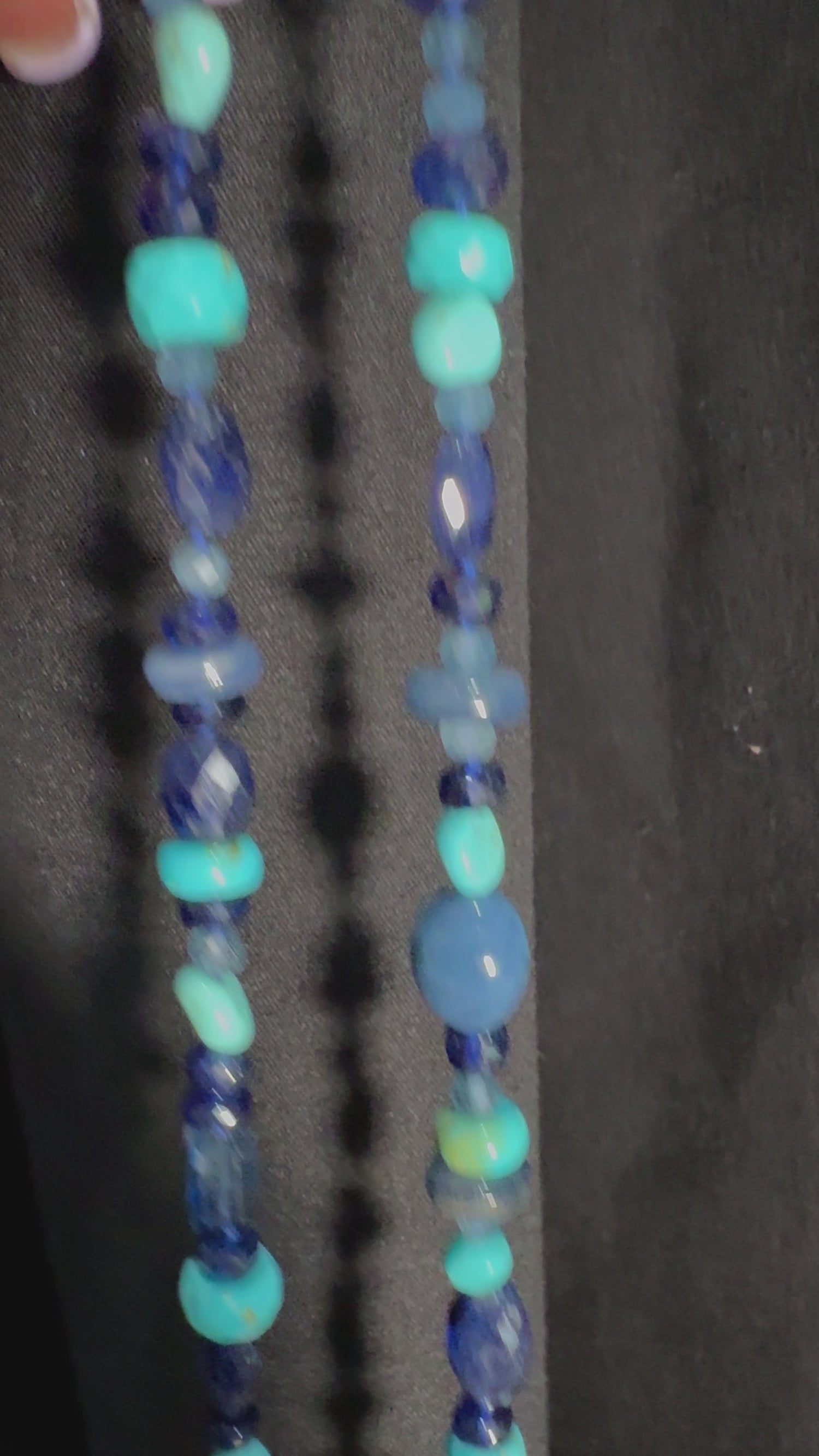 26” Kingman Turquoise Blue Gemstone Necklace | Luxe Everyday Look | Feel Cool