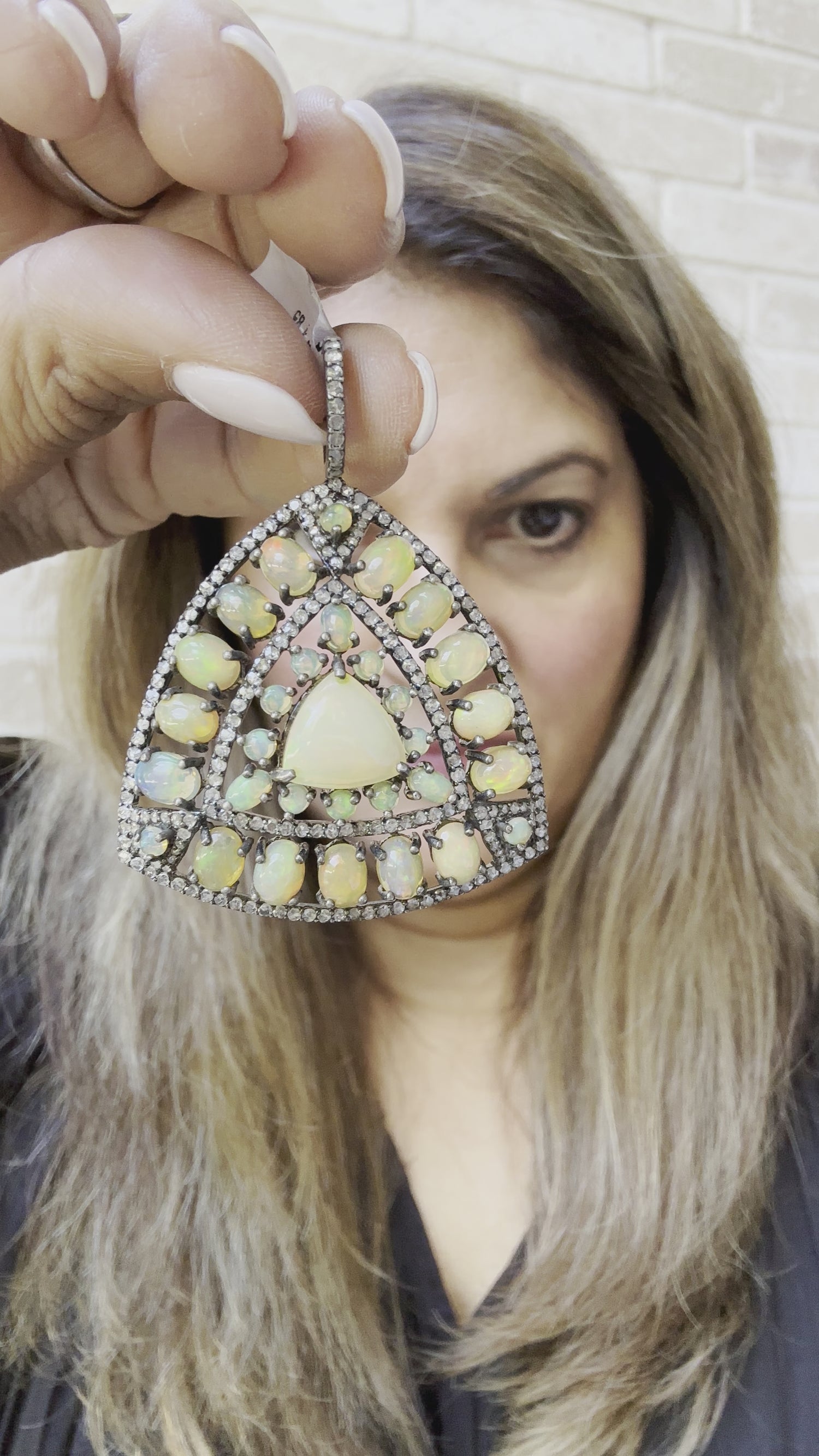 Triangle Opal Pendant | Seasonal Transition | Heritage Stone, Modern Form