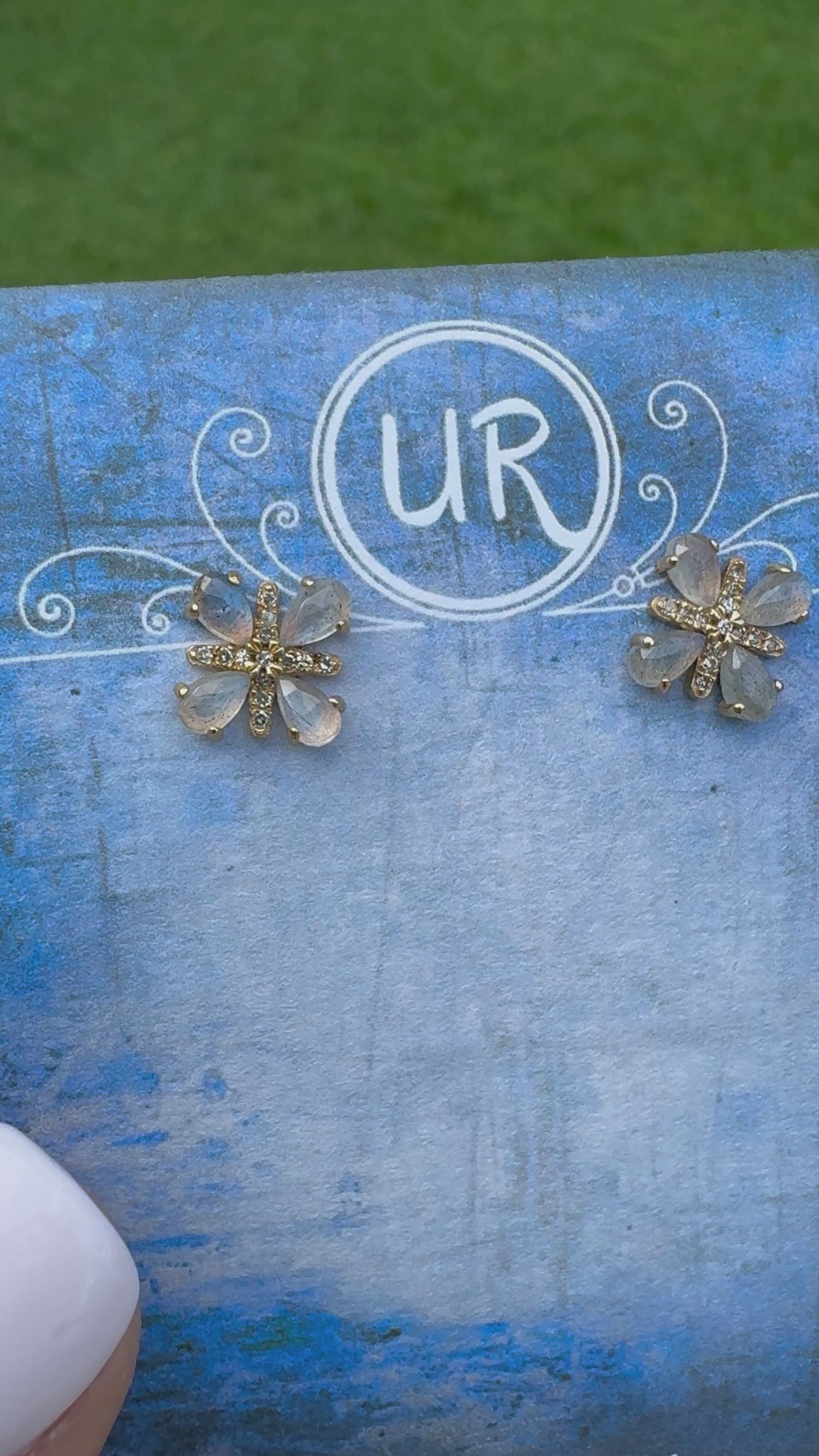 Labradorite Butterfly Earrings | Layering Made Easy | Storm Glow