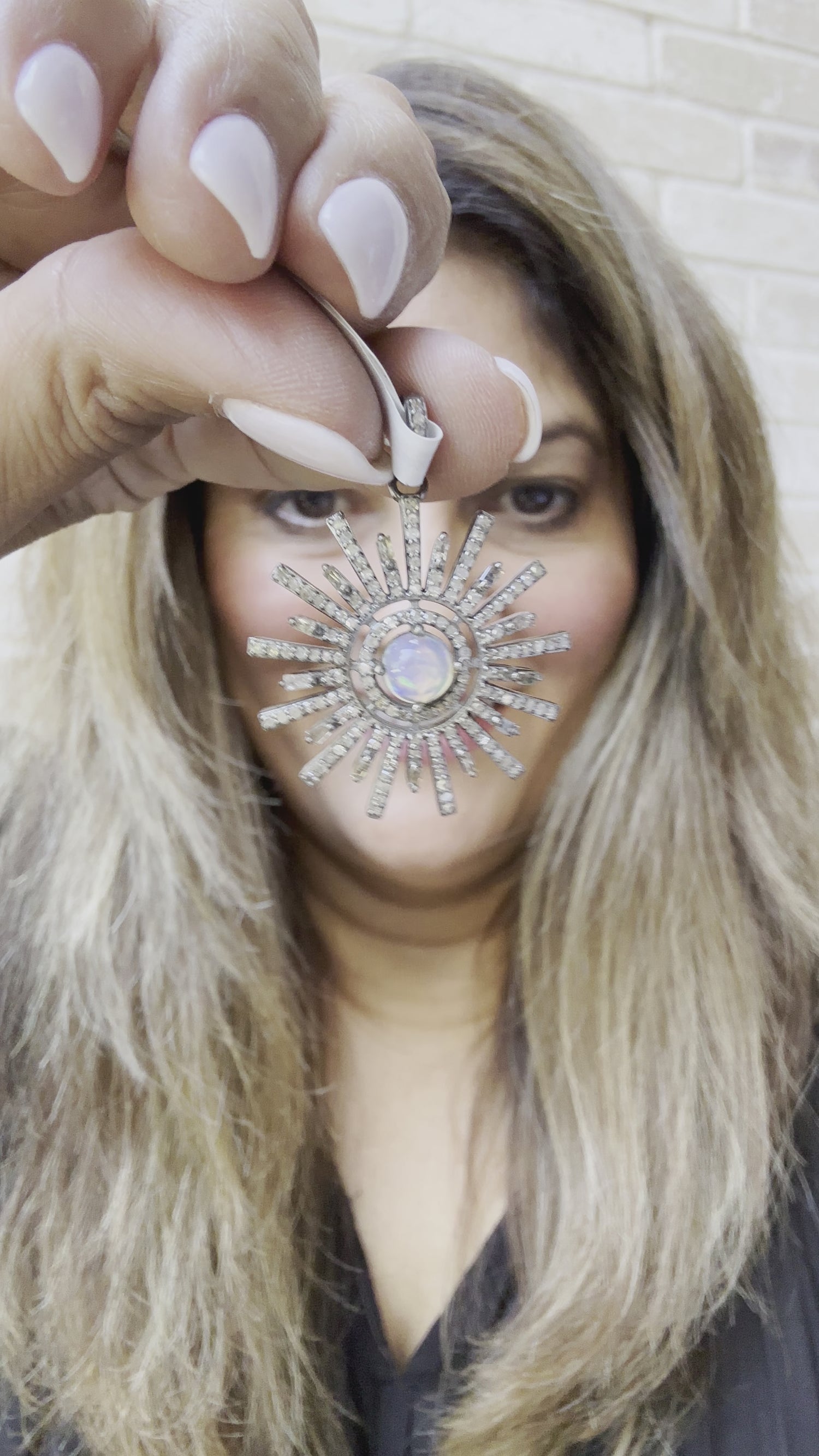Diamond & Opal Sterling Silver Starburst | Heirloom in the Making | Soft Light, Refined Form