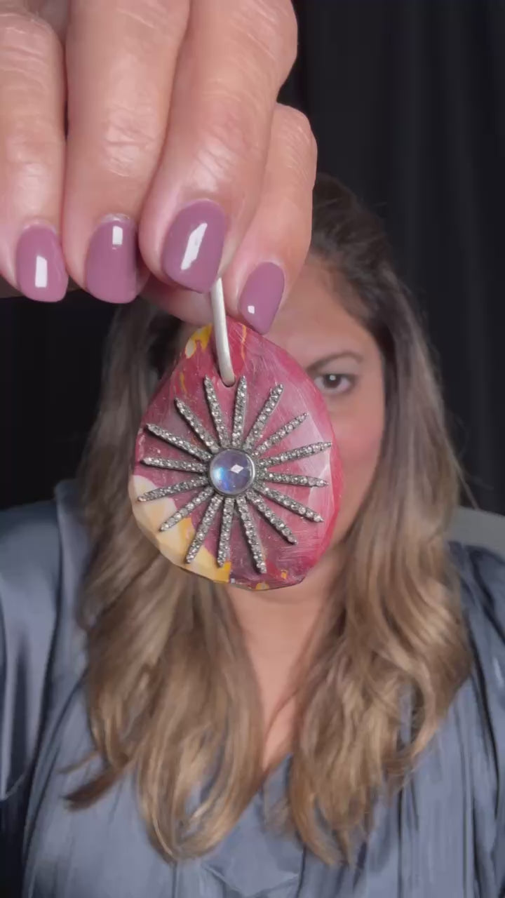 Jasper Starburst Pendant | Heirloom in the Making | Wearable Brilliance