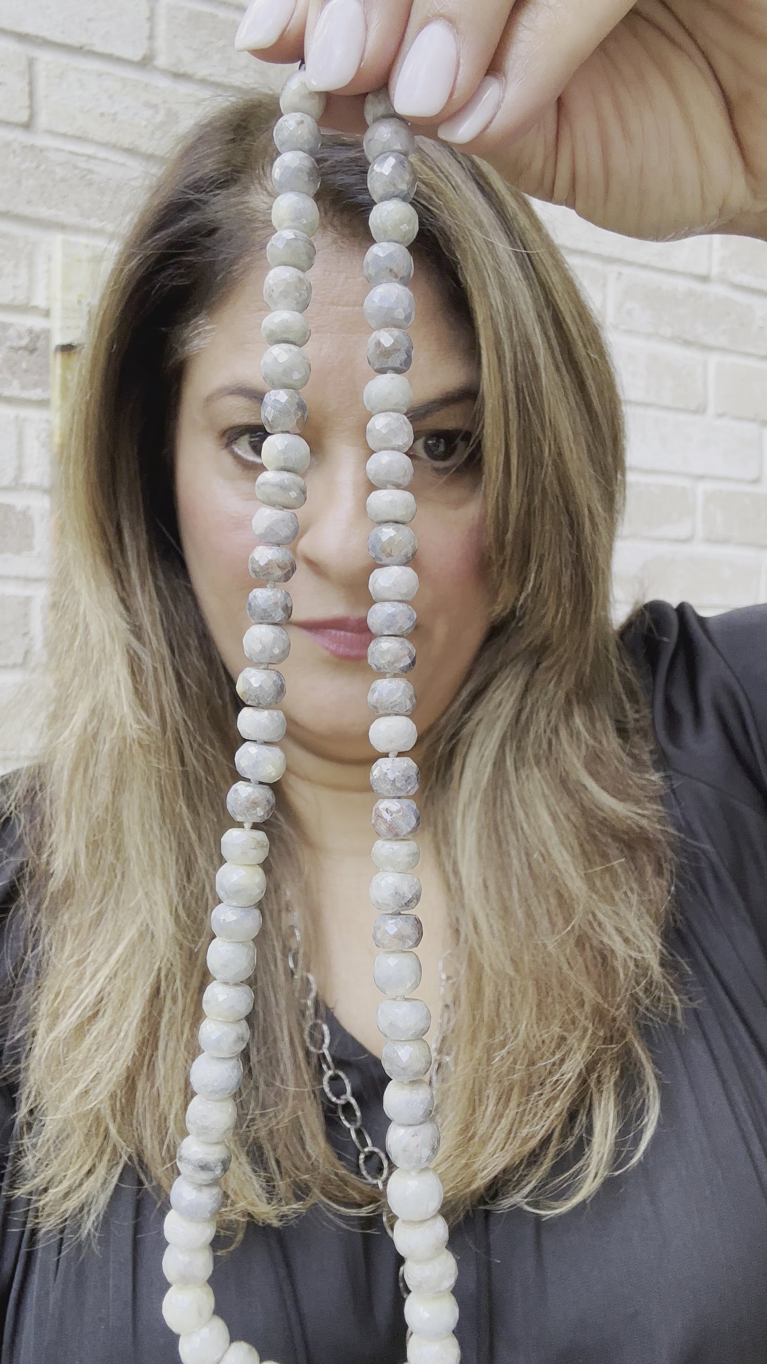 Gray Silverite Beads - Ready for a Custom Necklace | Office to Art Opening | Quiet Light