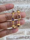 Gemstone Earrings and Bracelets - Amethyst