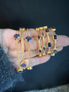 Gemstone Earrings and Bracelets - Iolite