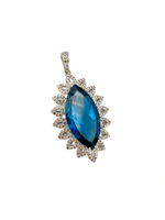 London Blue Marquise Pendant | Ulka Rocks