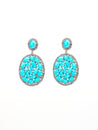 Sleeping Beauty Turquoise Statement Earrings