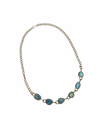 Australian Opal Diamond Bezel 18” Necklace