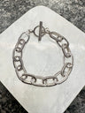 Bracelet chaîne à maillons en argent sterling