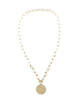 Diamond Disc Pendant in 14K Gold | Ulka Rocks