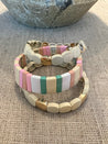 Sample Sale - Enamel Bracelet Stack - Pink and Mint
