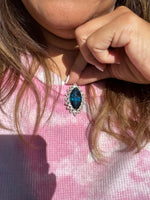 London Blue Marquise Pendant | Ulka Rocks