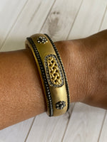 Shiloh Bracelet - Gold Latticework | Ulka Rocks