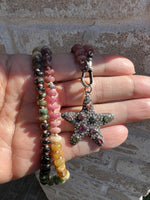 Pink Tourmaline Necklace and Starfish Pendant | Ulka Rocks