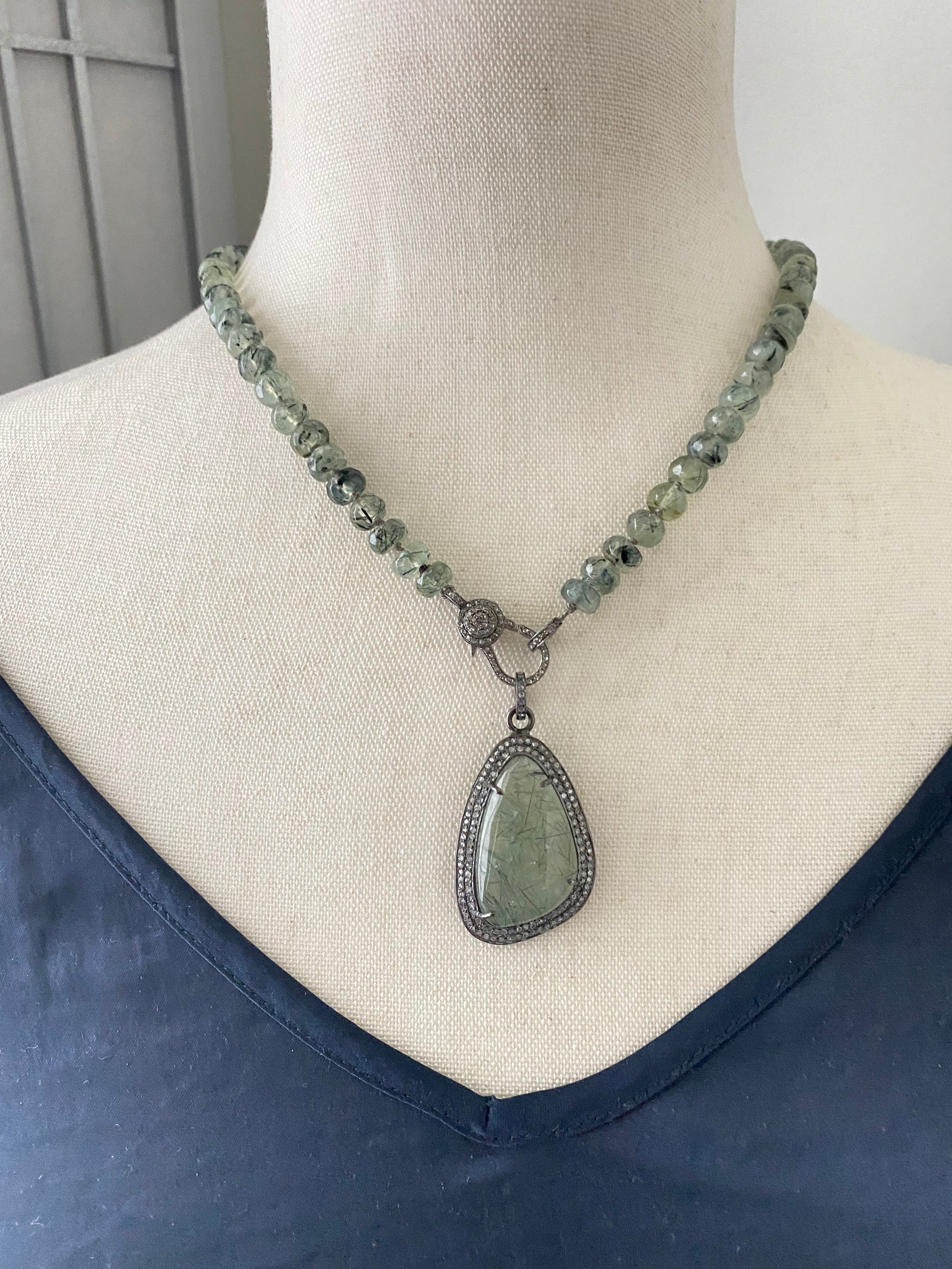 Prehnite Necklace and Pendant | Ulka Rocks