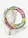 Rainbow Semi-Precious Necklace 18.5-19.5 inches