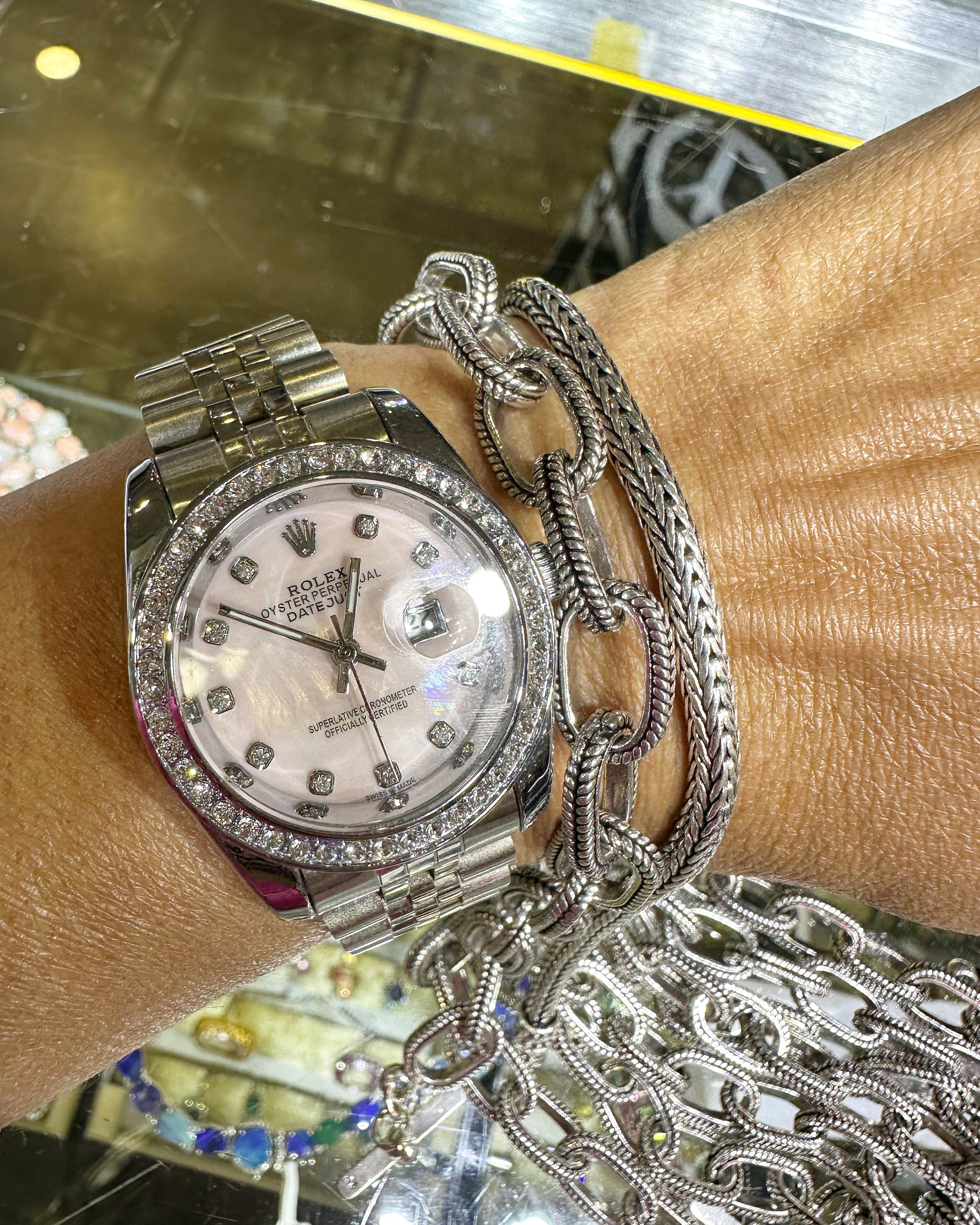 Sterling Silver Link Chain Bracelet | Ulka Rocks
