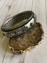 Sample Sale - Shiloh bracelet - silver flower
