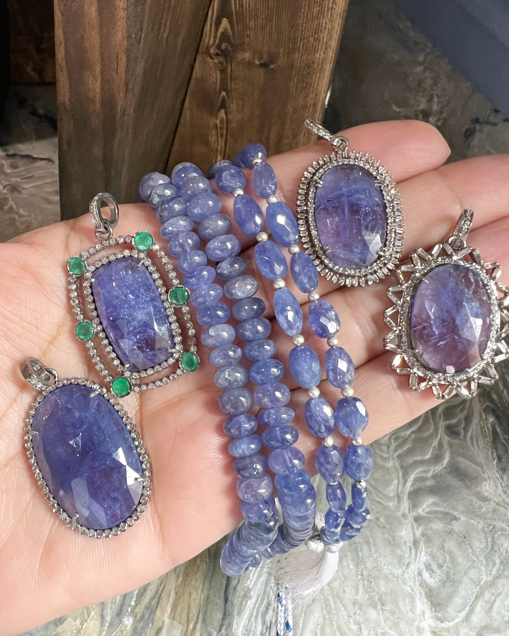 Purple Tanzanite Koss Pendant Collection | Ulka Rocks