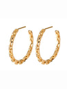Alto Collection - Chain Hoop Earrings