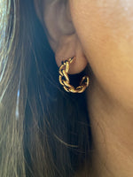 Alto Collection - Chain Link Hoop Earrings | Ulka Rocks