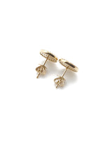 Diamond Disc Earrings in 14K Gold | Ulka Rocks