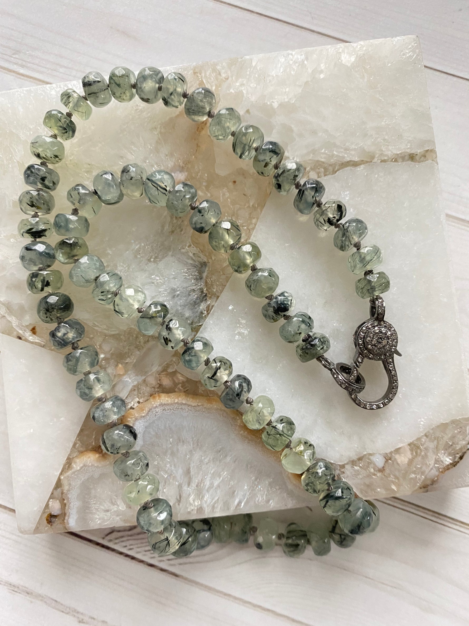 Prehnite Necklace and Pendant | Ulka Rocks