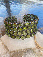 Gemstone Sterling Silver Bracelet Cuffs - Multiple Stones Available | Ulka Rocks