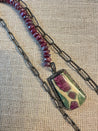 Custom Order - Chain Necklace and Ruby Zoisite Pendant