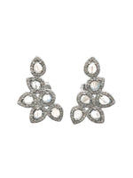 Diamond White Labradorite Crawler Earrings | Ulka Rocks