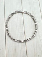 Rainbow Blue Moonstone Tennis Bracelet | Ulka Rocks
