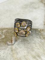Sterling Silver Confetti Rings | Ulka Rocks