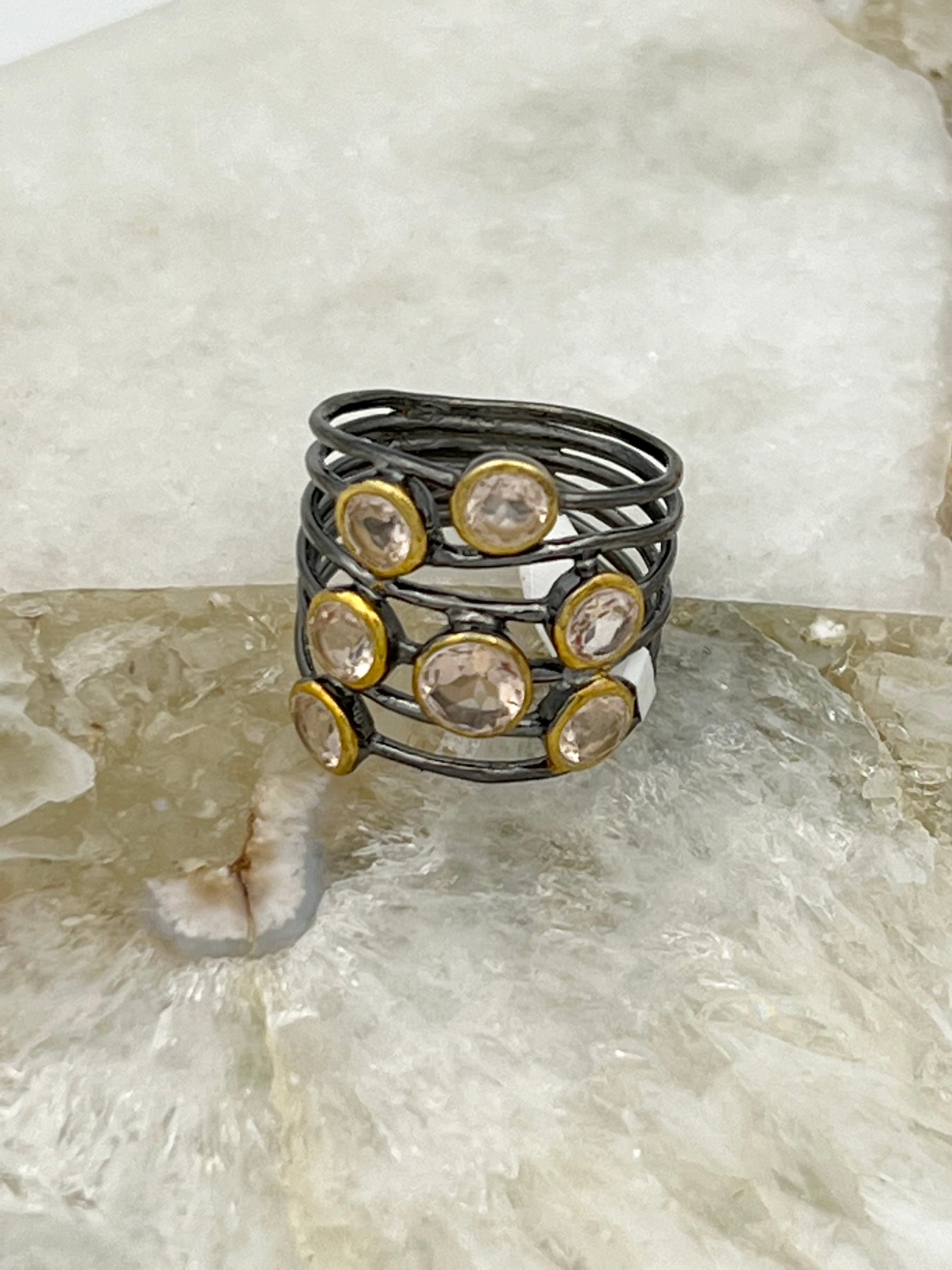 Sterling Silver Confetti Rings | Ulka Rocks