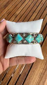 Kingman Turquoise Sterling Silver Bracelet Cuffs