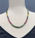 Rainbow Semi-precious Necklace 18.5-19.5 Inches | Ulka Rocks