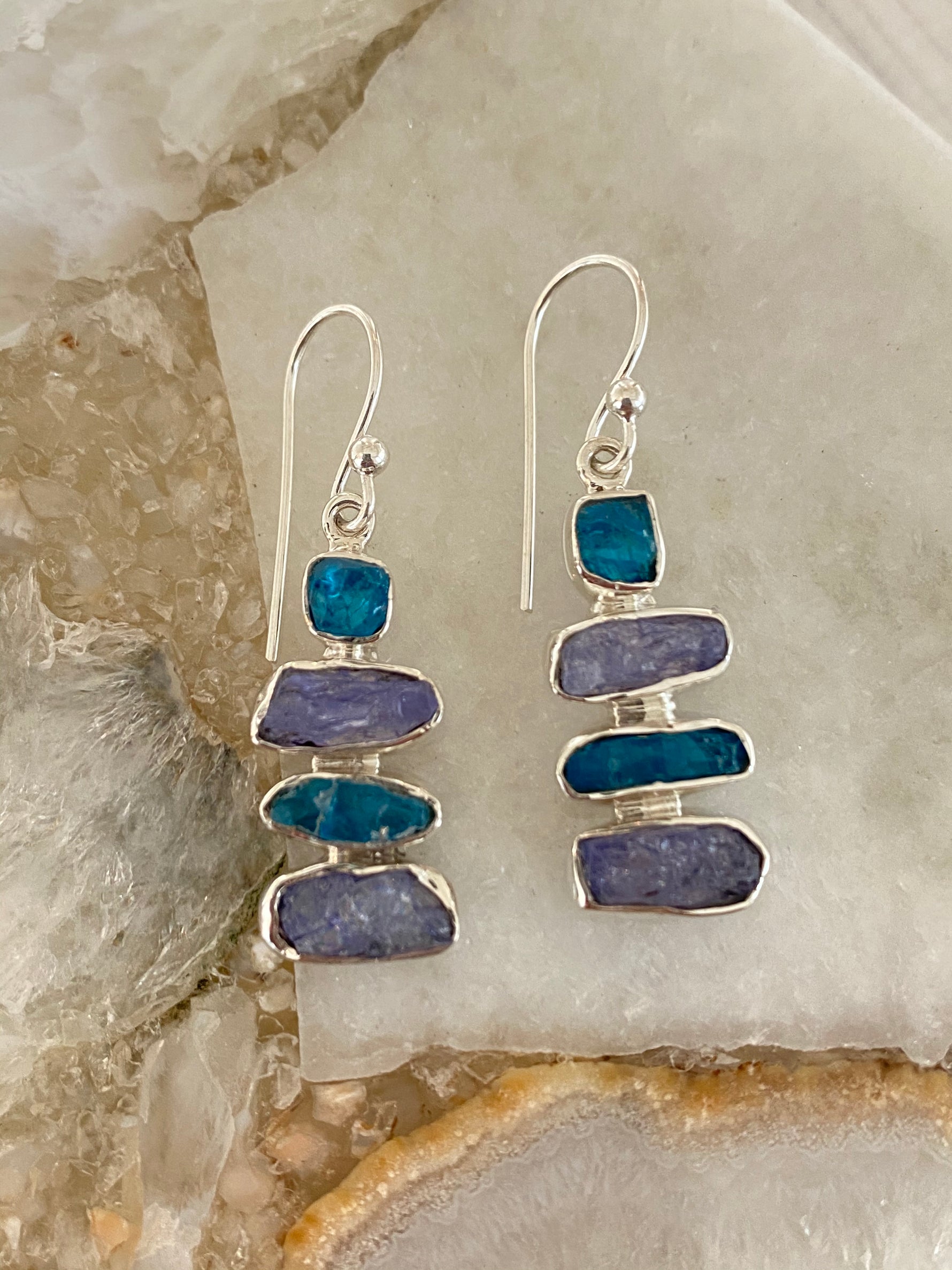 Eden Collection - Gemstone Sterling Silver Earrings - Multiple Designs Available | Ulka Rocks