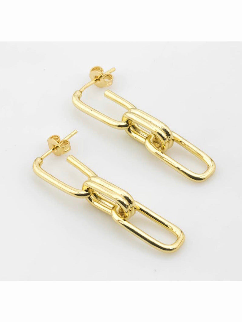 Alto Collection - Double Chain Dangle Earrings | Ulka Rocks