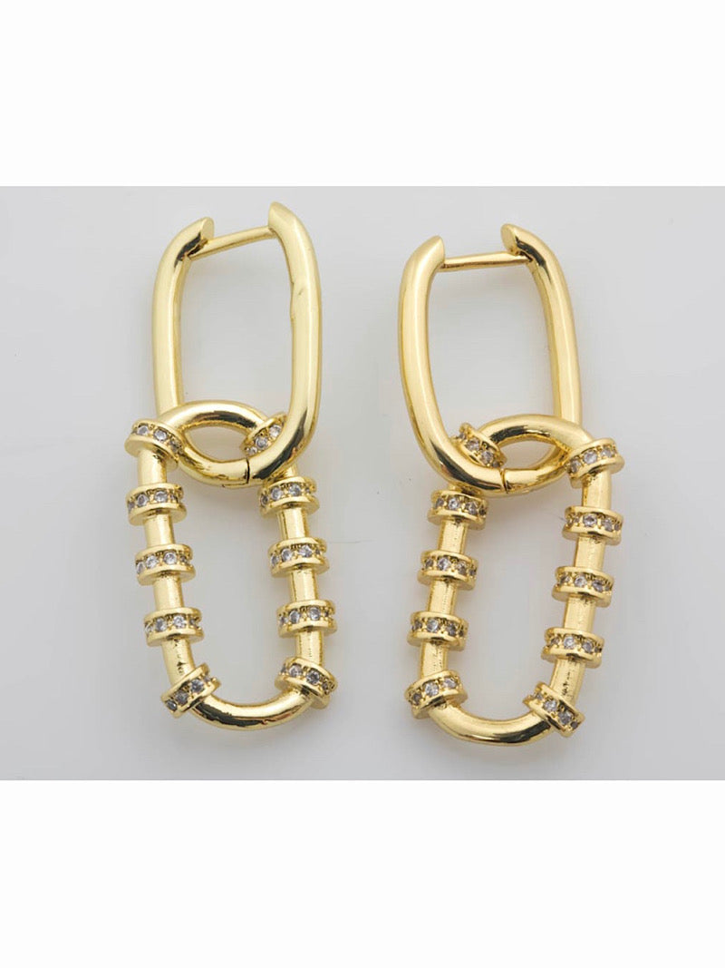 Alto Collection - Rectangle Dangle Earrings | Ulka Rocks